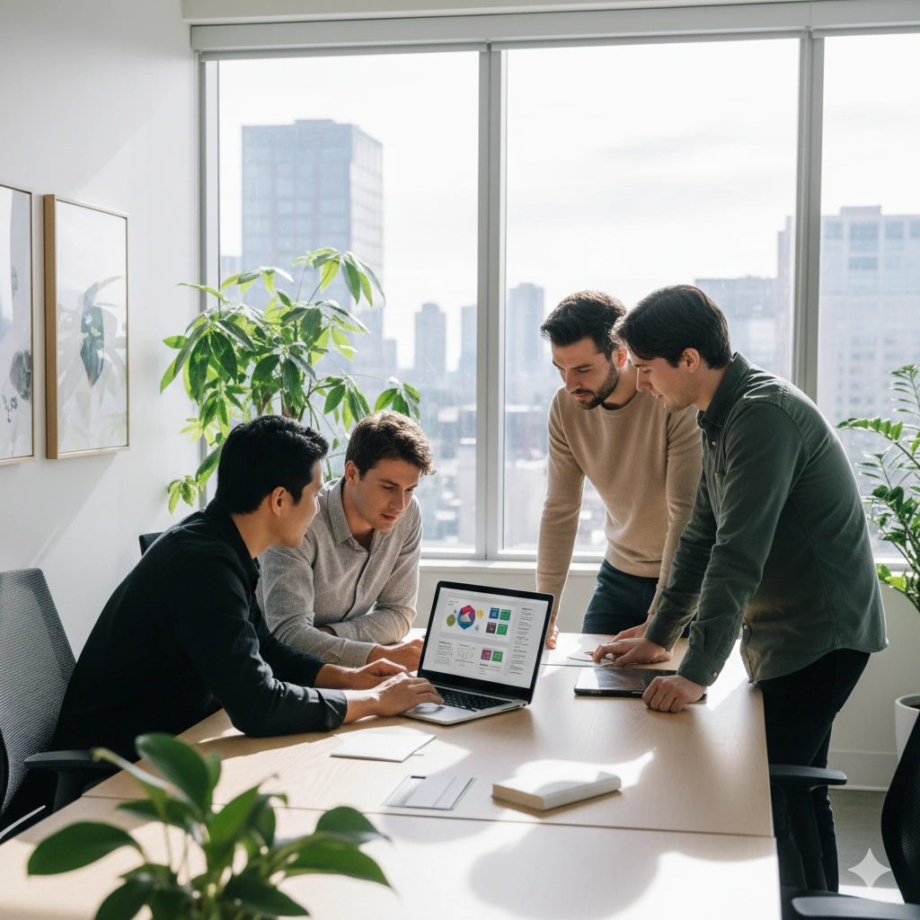 Startup Team bei der Arbeit